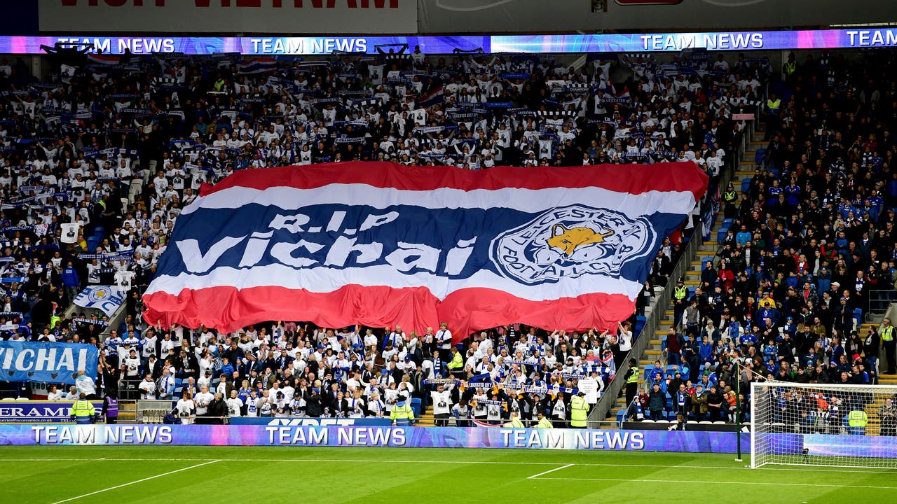 Grief-stricken Leicester wins, Man U overcomes in EPL